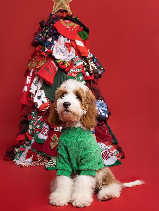 Fitwarm 3 Pack Classic Fleece Dog Sweater, Christmas Dog Winter Clothes - Image 2