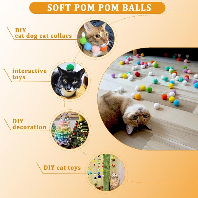 100Pcs Cat Toys Assortment for Indoor Cats, Interactive Kitten Toys Variety Pack - Image 3