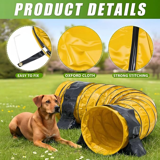 24 in 10 Foot PVC Dog Agility Tunnel - Image 4