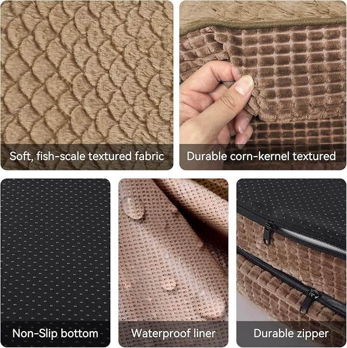 JOEJOY Orthopedic Dog Bed for Extra Large Dogs, Egg-Crate Memory Foam Pet Bed - Image 5