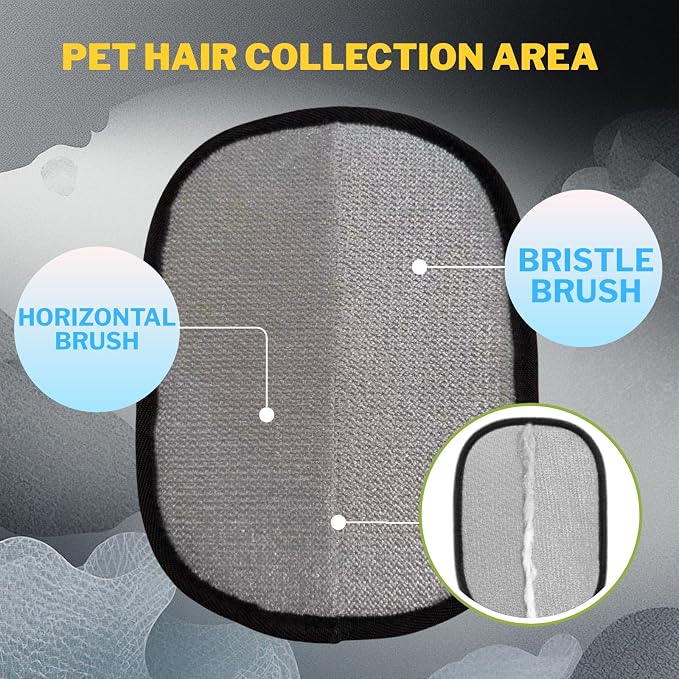 PotatoLife Pet Hair Removal Glove Upgraded Reusable Electrostatic Washable Fur - Image 8