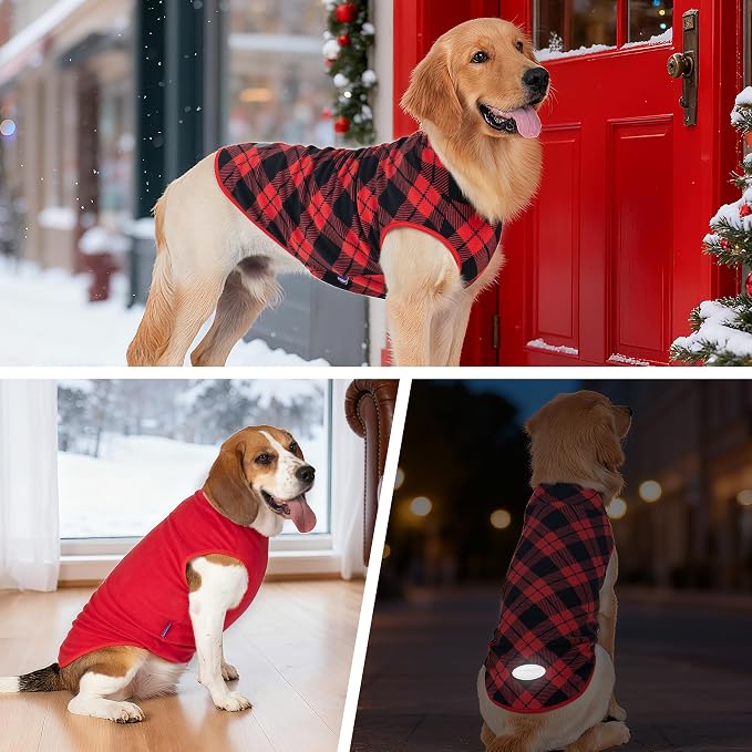 cyeollo 2 Pack Small Dog Christmas Sweater, Soft Stretchy Fleece Vest - Image 5