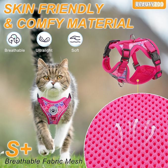 BEAUTYZOO Escape Proof Cat Harness and Leash - Image 2