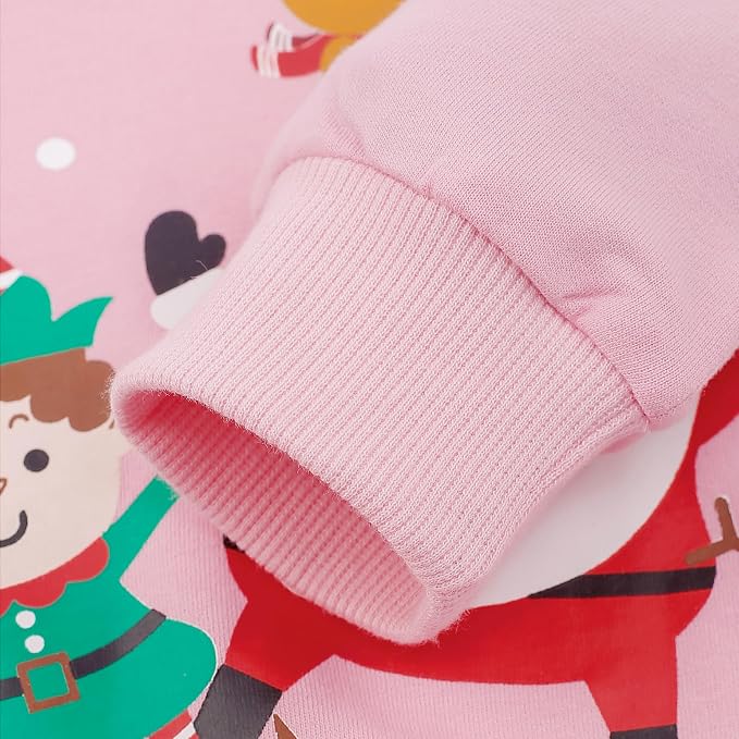RETSUGO Toddler Baby Girls Sweatshirts Casual Pullover Crewneck Winter Long - Image 6