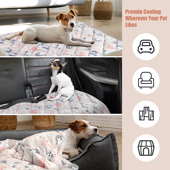 Leekalos Dog Cooling Mat, Pet Cooling Pads - Image 4