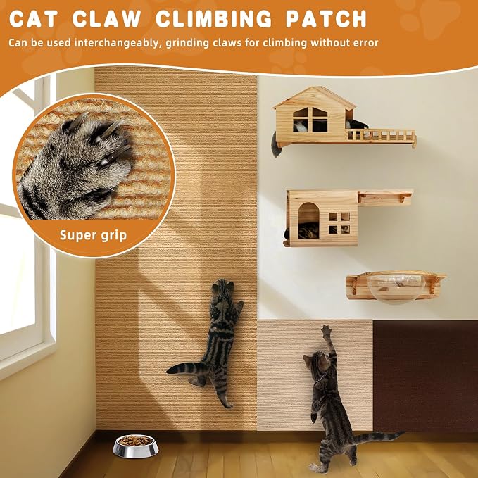2pack Cat Scratch Couch Furniture and Wall Protector | Adhesive Cat Scratch Pad - Image 4