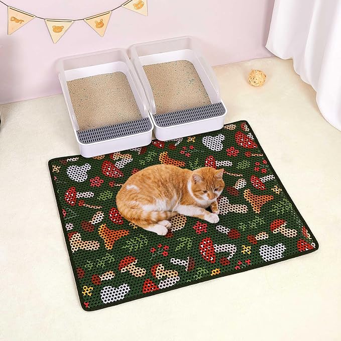 Bienbee Cat Litter Mat, Jungle Mushroom L - Image 7