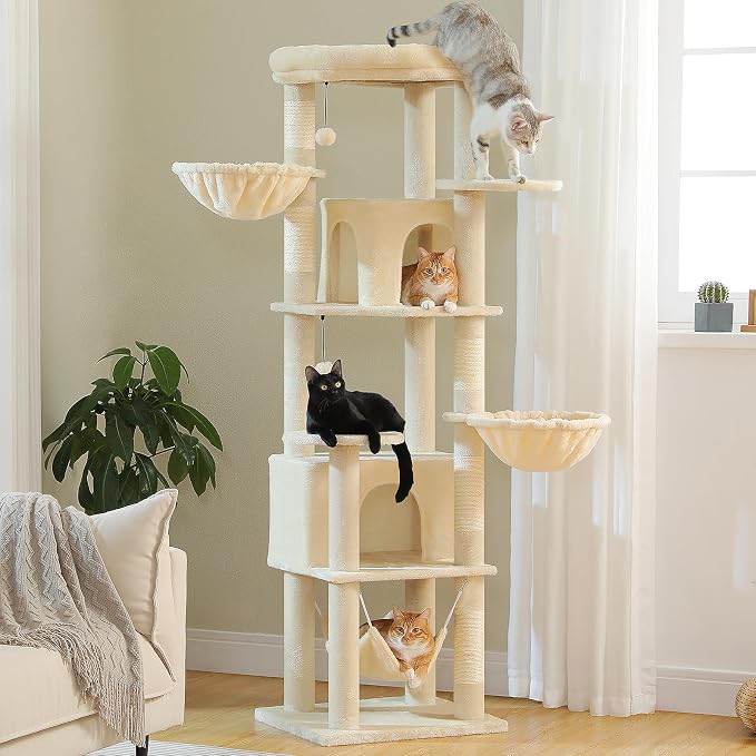 71.2" Tall Cat Tree for Indoor Cats by MUTTROS
