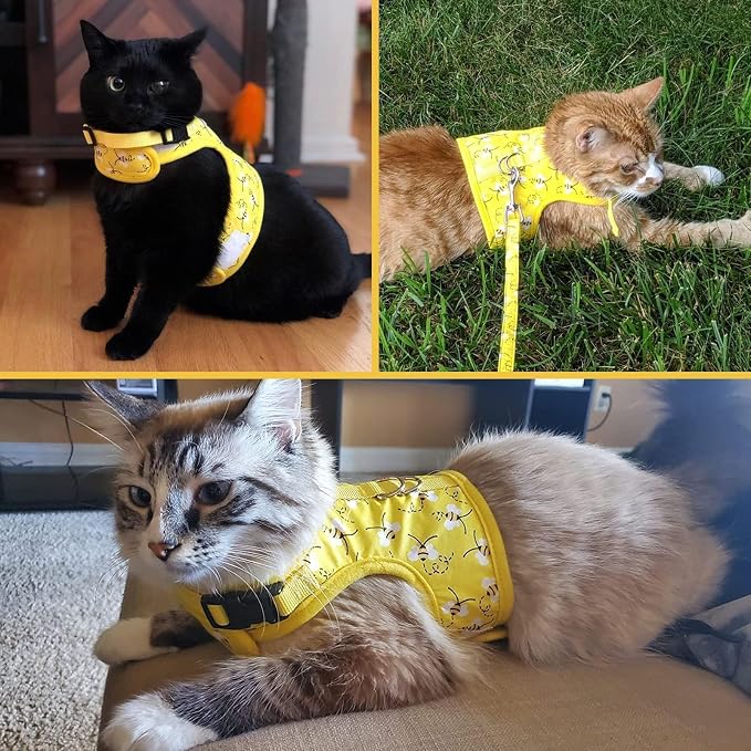 BINGPET Cat Harness with Leash and Collar - Image 5
