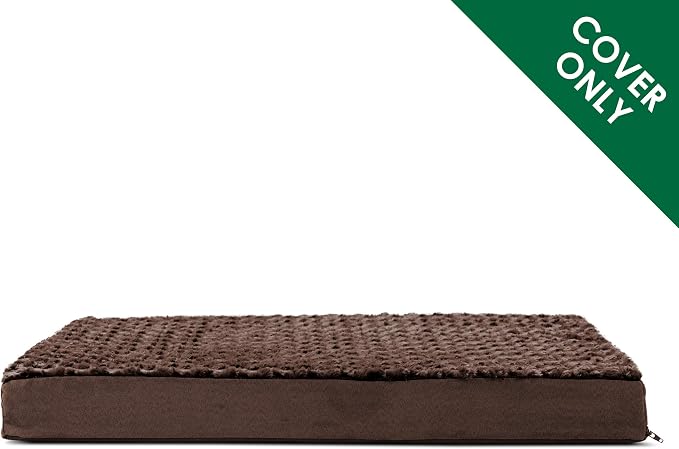 Furhaven Replacement Dog Bed Cover Ultra Plush Faux Fur & Suede Mattress - Image 2