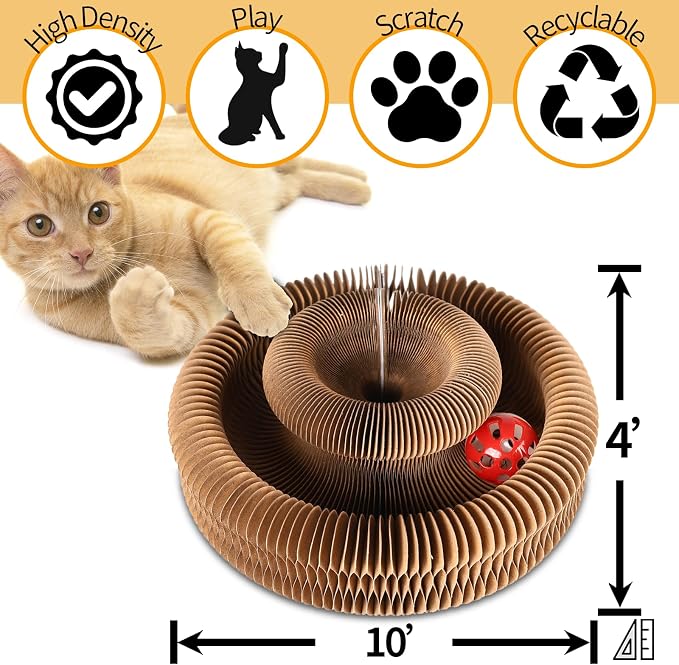 Magic Organ Cat Scratcher Board, Cat Ball Adventure The Ultimate Interactive - Image 3