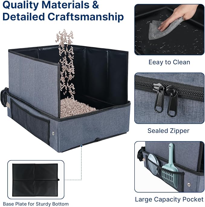 17.7 x 13.5 x 13.75 Travel Litter Box - Image 4