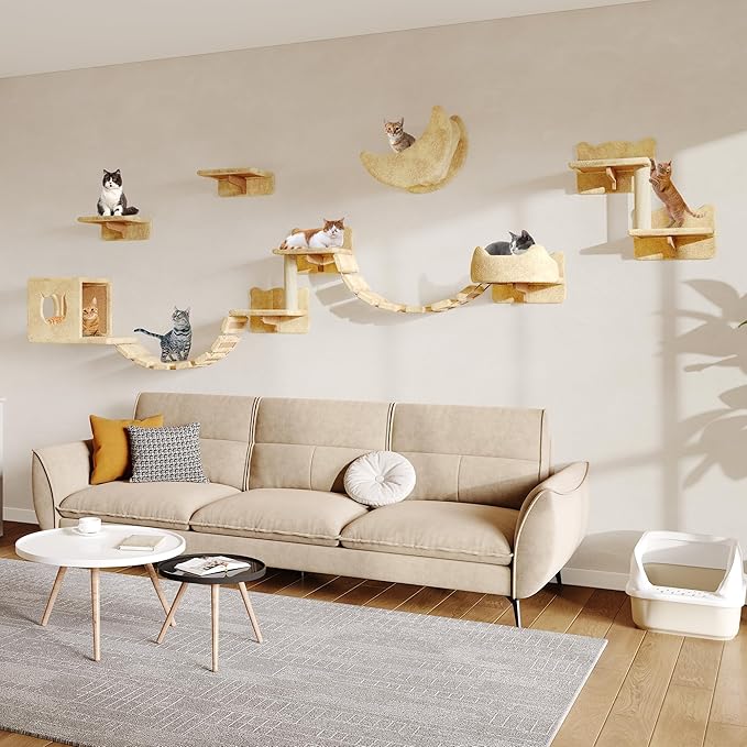 Cat Wall Shelves, Wall Mounted Cat Shelf Furniture - Image 7