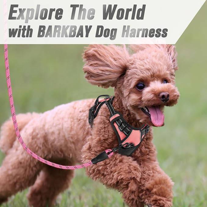 BARKBAY No Pull Dog Harness Front Clip Heavy Duty Reflective Easy Control Handle - Image 8