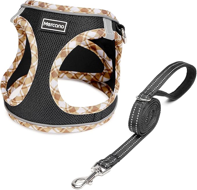 Mercano Soft Mesh Dog Harness and Leash Set, No-Chock Step-in Reflective by Unknown