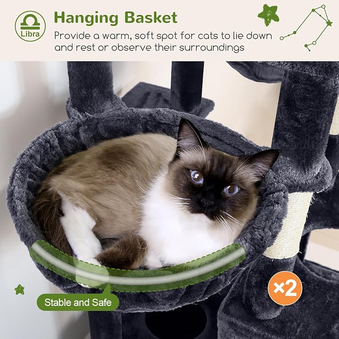 Globlazer Heavy Duty Cat Tree 78 inch Sturdy Cat Tower - Image 4