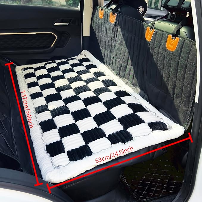 Backseat Pet Bed Mat, Truck Plaid Dog Bed - Image 2