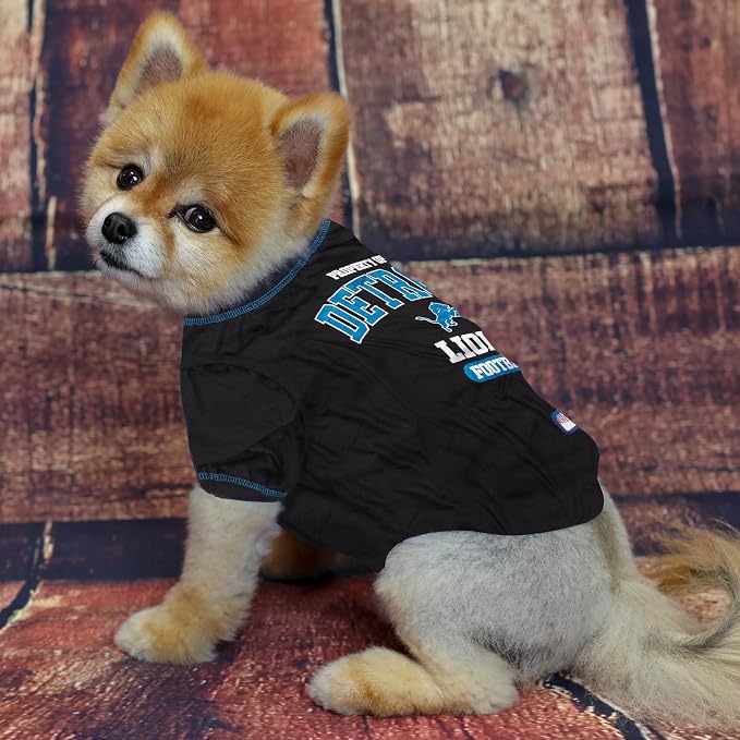 NFL Detroit Lions Dog T-Shirt for Pets, Size Large. Officially Licensed Pet - Image 2