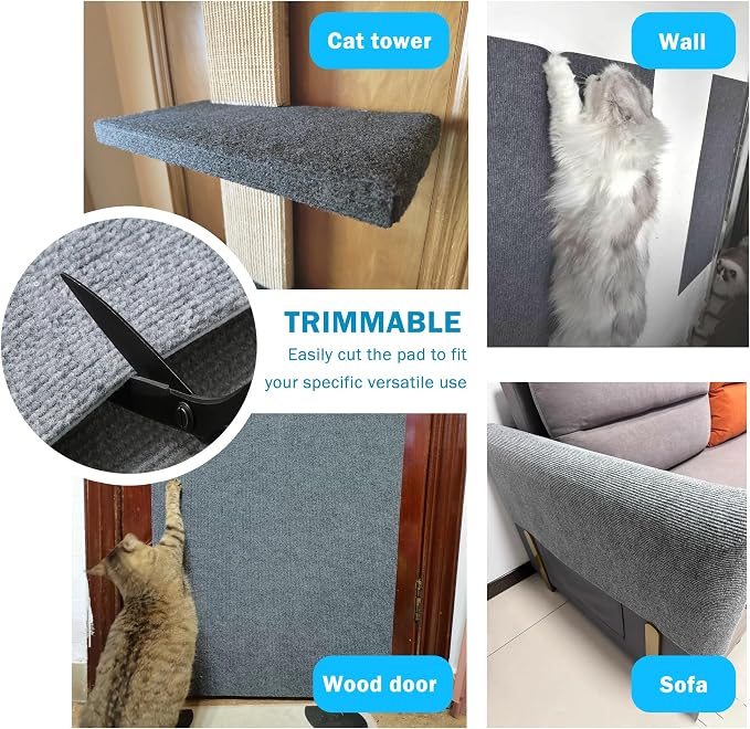 Self Adhesive Cat Scratch Mat to Protect Furniture, 16 x 78 in, Couch Protector - Image 6