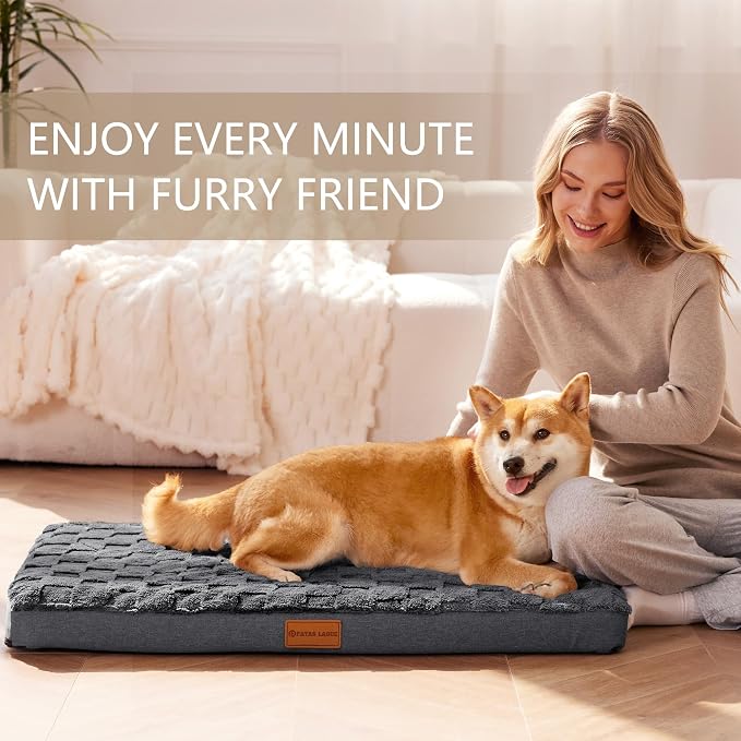 Patas Lague Orthopedic Dog Bed Large Sized Dog 36''X24'', Waterproof Soft - Image 2