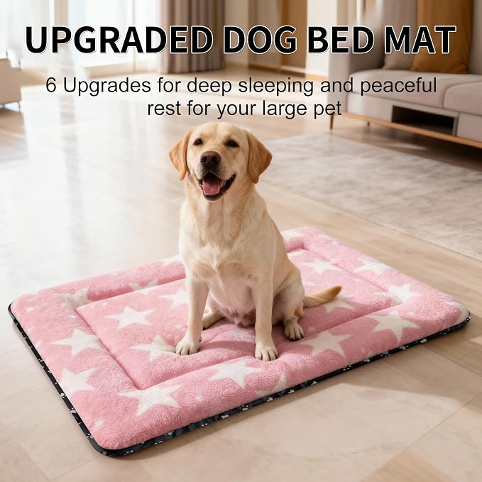 Washable Dog Bed Plush Orthopedic Outdoor Crate Mat - Image 2