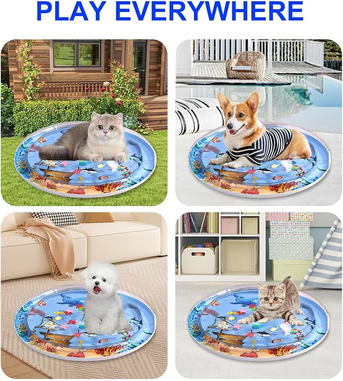 Cat Water Mat 2025 Upgraded 0.5mm Thickened Sensory Water Palymat, Anti-Scratch - Image 6