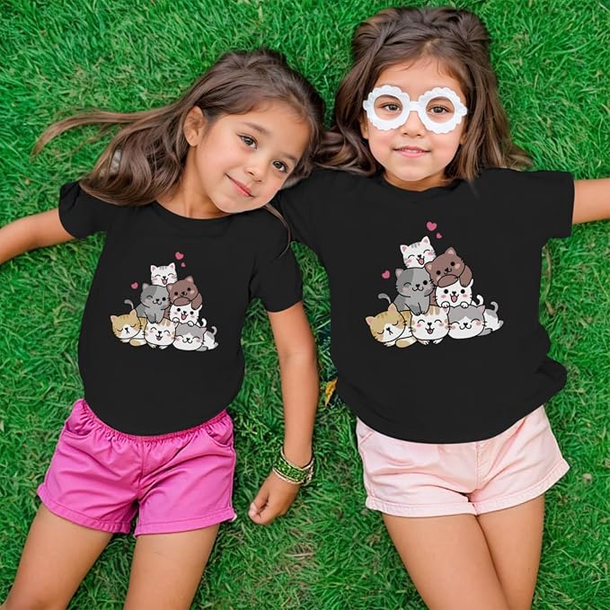 KEEVICI Cute Cartoon Cat Shirts - Image 3