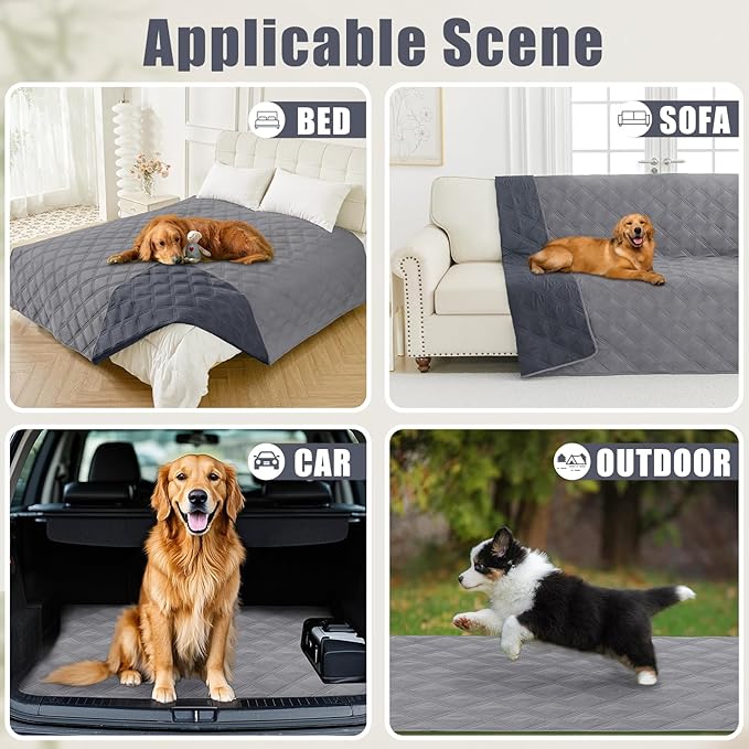 Smiry Waterproof Dog Bed Cover Blanket 82x102, Soft Reversible Pet Blanket - Image 5