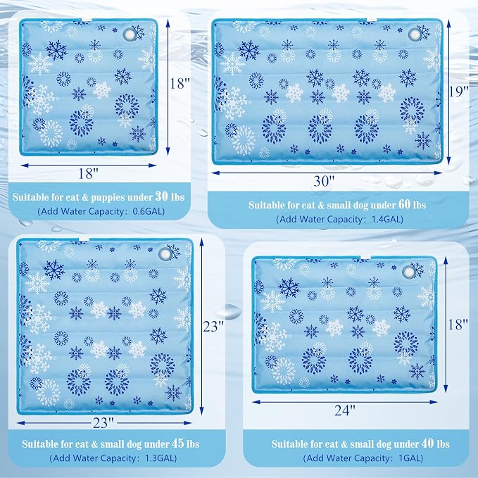 Dog Cooling Mat Water Injection Pet Cool Pads Dogs & Cats Pet Cooling Blanket - Image 5