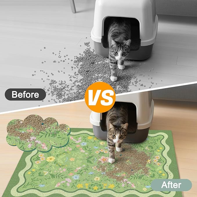 Glittme Premium Cat Litter Mat 33"x22" - Image 3