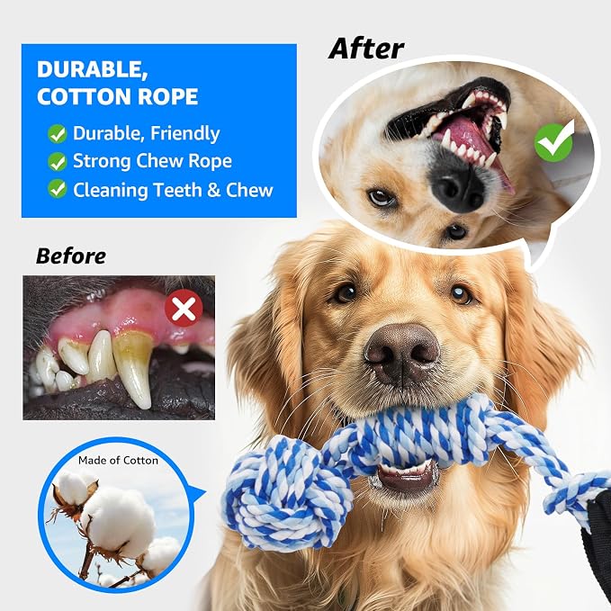 LOOBANI Spring Pole Dog Rope Toys - Image 3