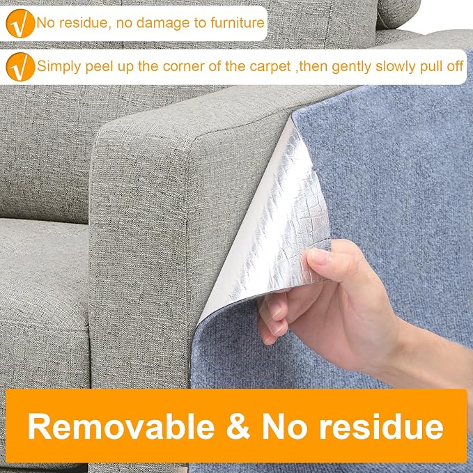 Large Cat Scratching Mat, Trimmable Wall Climbing Carpet, Couch Protector - Image 6