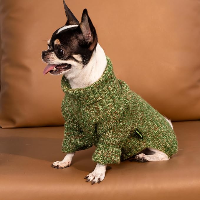 Fitwarm Knitted Turtleneck Dog Sweater, Thermal Dog Winter Clothes - Image 3