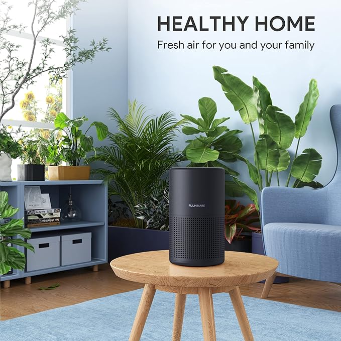 FULMINARE Air Purifiers for Bedroom H13 True HEPA Air Filter Quiet Air Cleaner - Image 2
