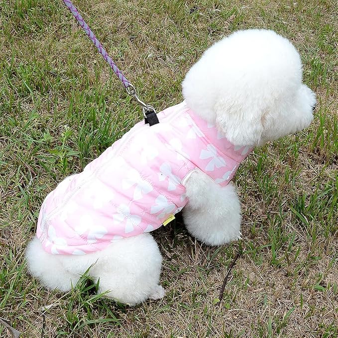 New Various Pet Cat Dog Soft Padded Vest Harness Small Dog Clothes Pink Bow XS - Image 6