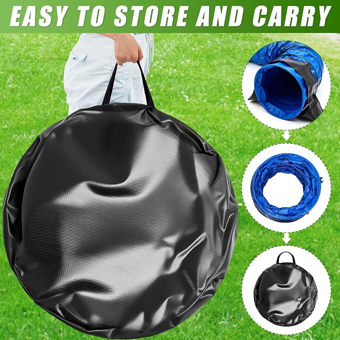 24 in 10 Foot PVC Dog Agility Tunnel - Image 3