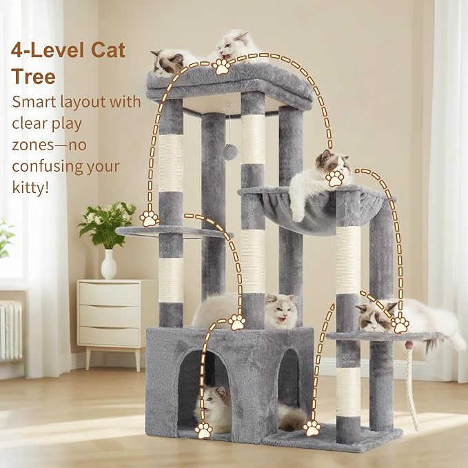 Heybly Heavy Duty Cat Tree, Tower - Image 2