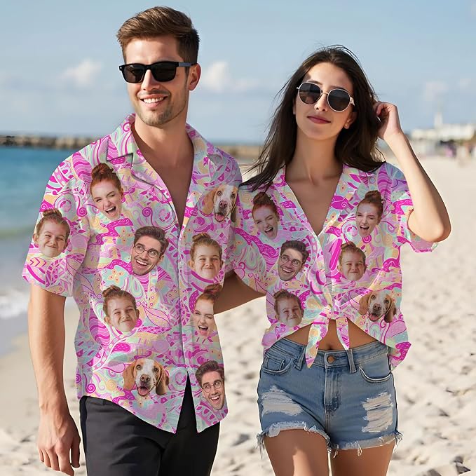 Custom Hawaiian Shirt with Face - Image 3