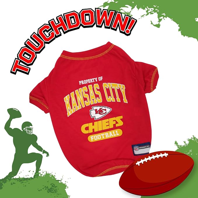 NFL Kansas City Chiefs Dog T-Shirt - Image 3