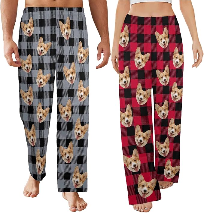 Artsadd Personalized Christmas Pajama Pants Socks by Artsadd