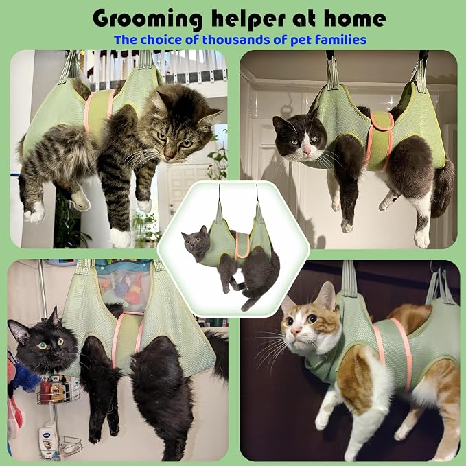 Guzekier Cat Grooming Hammock Harness - Image 3