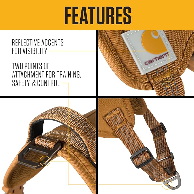 Carhartt Nylon Duck No Pull Dog Harness, Fully Adjustable Dog Harness - Image 3