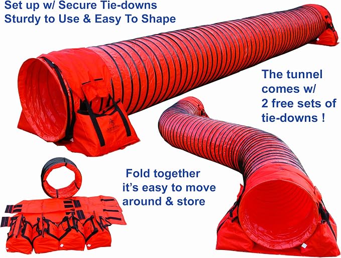 20' Heavy Duty Dog Agility Tunnel - Image 2