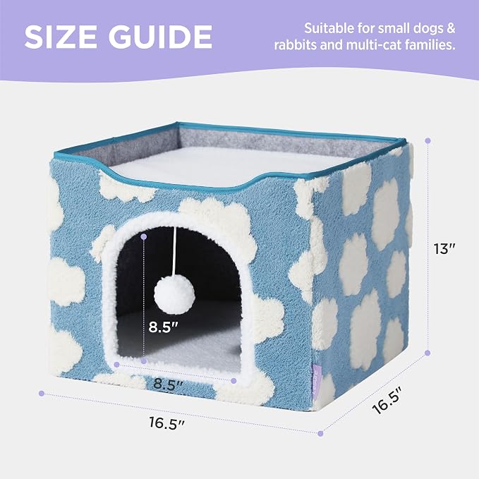 LE SURE Indoor Cat Beds Kitten House - Image 6