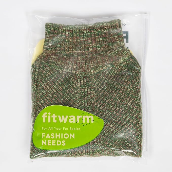 Fitwarm Knitted Turtleneck Dog Sweater, Thermal Dog Winter Clothes - Image 9