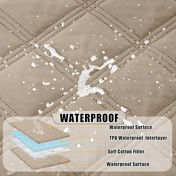 Smiry Waterproof Dog Bed Cover Blanket 52x82, Soft Reversible Pet Blanket - Image 2