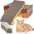 5 Pcs Multicolor Printed Cat Scratcher Pads by Unknown