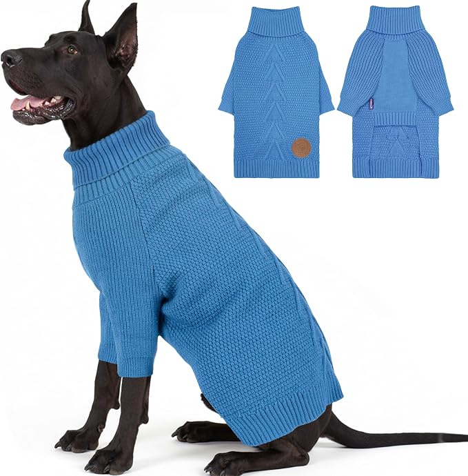 cyeollo 4XL Dog Sweater, Stretchable & Cozy Warm Dog Sweaters by CYEOLLO