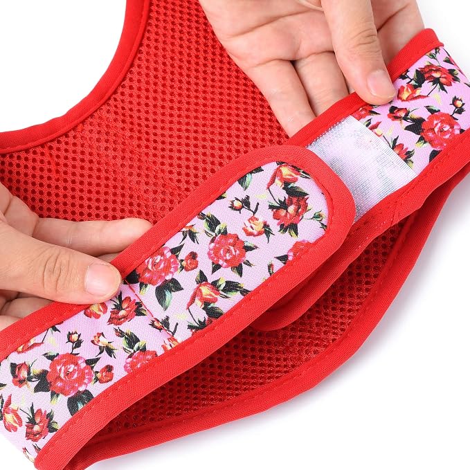 Mile High Life Velcro Dog Harness, Air Mesh Floral Vest Harness - Image 6