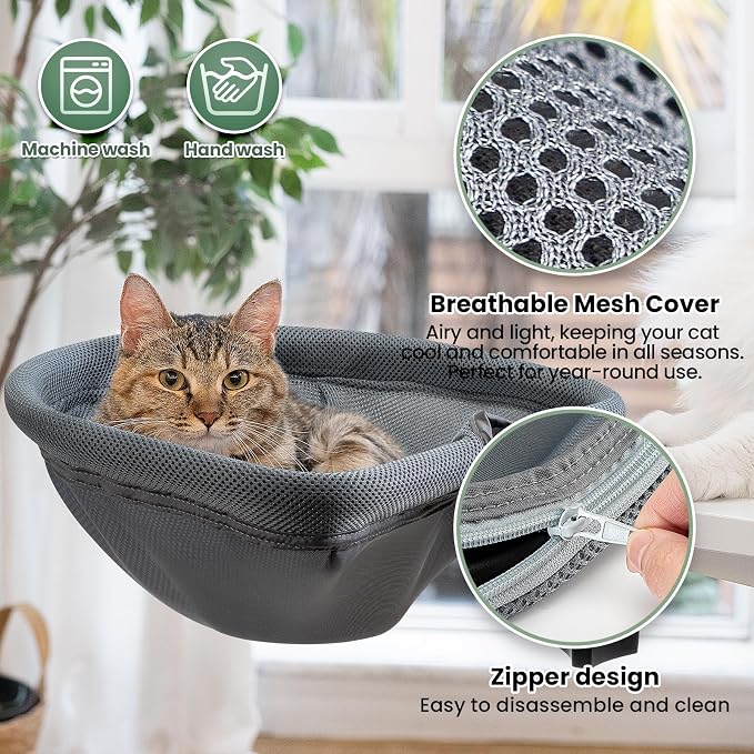 Cat Desk Bed - One-Click Folding, Sunken Design & Space-Saving Semi-Circular - Image 5